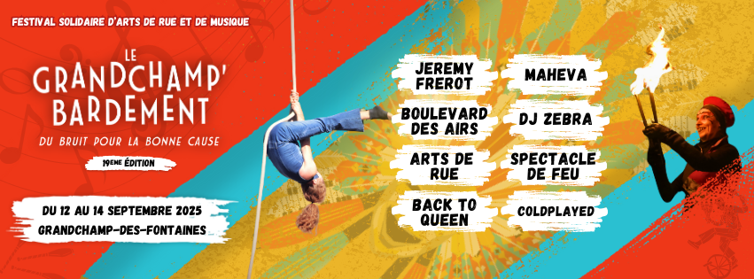 Festival Le Grandchamp'Bardement du 12 au 14 septembre 2025
