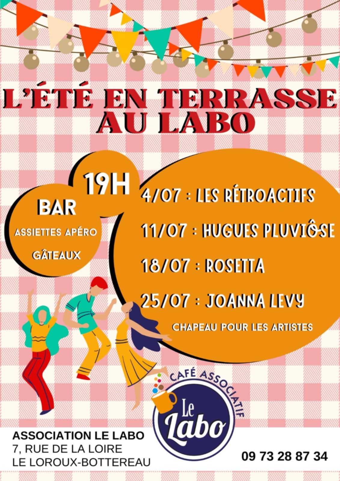 Les apéros concerts de l'été au LABO